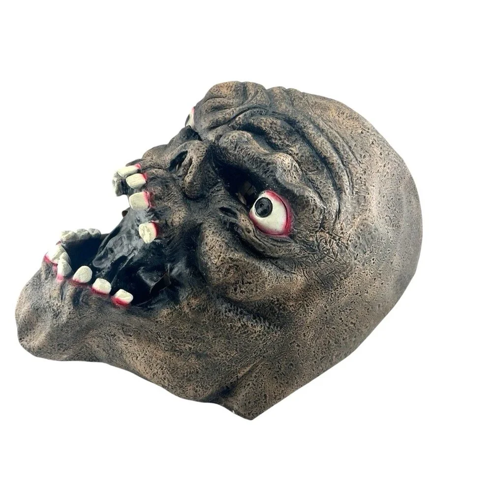 VTG 1997 Cesar Halloween Mask Vinyl Monster Skull Zombie Ghoul Horror Rare 90s